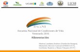 Alimentación · Encuesta Nacional de Condiciones de Vida Venezuela 2016 Alimentación Maritza Landaeta-Jiménez (Fundación Bengoa), Marianella Herrera Cuenca(CENDES-UCV),