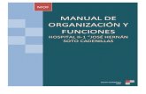 MANUAL DE ORGANIZACIÓN Y FUNCIONES - …hjsc.gob.pe/DocumentosHJSC/MOF/MOF HOSPITAL CHOTA.pdf · actualidad y en los años venideros. El Manual de Organización y ... y limitadas