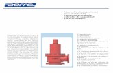 manual de mantenmiento - Aerre - Válvulas de Seguridad de mantenmiento AERRE.pdf · Manual de instrucciones para instalación y mantenimiento de válvulas de seguridad y alivio AERRE