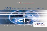 25 AÑOS - NIC Chile, somos el punto CL · En resumen, consolidación de NIC Chile para atender las demandas administrativas y técnicas que el incremento continuo del número de