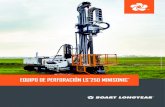 Equipo dE pErforación LSTM250 MiniSonicapp.boartlongyear.com/brochures/1_LS250_2015_ES_H.pdf · energía de resonancia de alta frecuencia para la penetración de cilindros sacatestigos