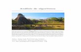 An alisis de algoritmos - pensamientocomputacional.org · DRAFT An alisis de algoritmos Tikal es uno de los mayores yacimientos arqueol ogicos y centros urbanos de la civilizaci on