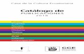 Casa de la Cultura Ecuatorianacasadelacultura.gob.ec/pdfs/catalogo_publicaciones_cce2018.pdf · LOS FANTASMAS DE EVA Colección: Casa Nueva ... lleva por espejo un cuchillo para protegerse