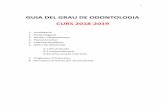 GRAU DE ODONTOLOGIA - uv.es · GRAU DE ODONTOLOGIA ... 34738 Historia de la Odontología y Antropología dental 2º curs 6 34740 ...