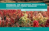MANUAL DE BUENAS PRÁCTICAS AGRÍCOLAS PARA QUINUAquinua.pe/wp-content/uploads/2016/02/BPA_Quinua.pdf · manual de buenas prÁcticas agrÍcolas para quinua 4 direcciÓn de agroalimentos