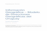 Información Geográfica – Modelo de Direcciones … · El modelo de Direcciones Geográficas del Uruguay se basa en las normas y especificaciones técnicas elaboradas por organismos