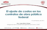 Presentación de PowerPoint - cmicpuebla.org.mx · El ajuste de costos en los contratos de obra pública federal • I. INTRODUCCIÓN. • II. NUMEROS INDICES Y RELATIVOS DE PRECIOS.