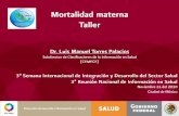 Diapositiva 1 - Secretaría de Salud | Gobierno | gob.mx · Taller: Respuestas posibles 1. La búsqueda intencionada y reclasificación de muertes maternas consiste en: • Ratificación