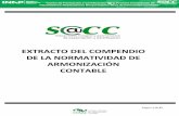 Extracto del Compendio de la Normatividad contable/2014/Extracto... · EXTRACTO DEL COMPENDIO DE LA