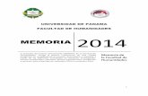 UNIVERSIDAD DE PANAMA FACULTAD DE HUMANIDADES MEMORIA … · Humanidades, cuenta con una oferta de quince (15) carreras en licenciaturas ... FINAL CARRERAS DE LICENCIATURAS ... Aprobada