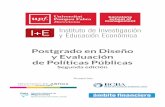 Postgrado en Diseño y Evaluación de Políticas Públicasie.org.ar/descargas/Brochure-Politicas-Publicas-2016.pdf · agregado, e incluye temas como la estructura curricular, la modalidad