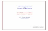PROGRAMACIÓN CURSO 2017-2018 - iespnegras.comsica y Química.pdf · Física y Química 3º ESO. 3.1. Introducción sobre las características de la materia. 3.2. Secuenciación y