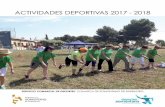 ACTIVIDADES DEPORTIVAS 2017 - 2018 · 2018-01-24 · Iniciación al fútbol sala infantil desde una pers- ... para la consecución y el mantenimiento de una ... 18,30 e / mes. •