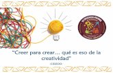 “Creer para crear… qué es eso de la creatividad” · Cali Pensamiento Pereira racional. Los enemigos de la creatividad. La escuela, (los zoos)…y la educación “matan”