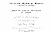 Universidad Nacional de Ingeniería - UNI: Página de iniciocybertesis.uni.edu.pe/bitstream/uni/1627/1/venero_cj.pdf · tos más trascendentales en el diseño de separadores, por