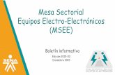 Mesa Sectorial Equipos Electro-Electrónicos (MSEE)asesel.com/wp-content/uploads/2016/07/Boletin_dic_2015.pdf · La Semana Electrónica, ... Reportes revisión mapa ocupacional 1