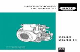 INSTRUCCIONES DE SERVICIO - hatz-diesel.com€¦ · No deje de leer este manual antes de la primera puesta en marcha. Le ayudará a evitar accidentes, a manejar correctamente el motor,