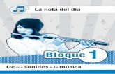 los sonidos a la música - edicionespuntofijo.comedicionespuntofijo.com/wp-content/uploads/BLOQUE-1-MUSICA-1.pdf · Señal o figura con que se escribe la música. símbolo. ... En