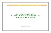 MANUAL DE ORGANIZACIÓN Y FUNCIONES - Iniciomunichulucanas.gob.pe/jdownloads/documentos_de_gestion/mof_-_m… · 8.11 Oficina de Administración y Finanzas ... El presente Manual