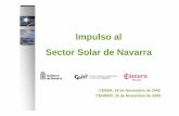 Impulso al Sector Solar de Navarra · Informe Borrador, DAFO, Recomendaciones, Identificación Proyectos 6. ... •Identificar y desarrollar propuestas para el establecimiento deun