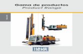 Gama de productos Product Range - hausherr.com€¦ · Los equipos de perforación de HAUSHERR cumplen con . todas las normas actuales, nacionales e internacionales, ... Diámetro