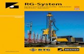 RG-System - beenes.com · Perforación con martillo al fondo (DTH). • Procedimientos de mezcla de suelos ... equipos RG pueden utilizarse perfectamente como máquinas
