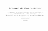 Manual de Operaciones - finanzasoaxaca.gob.mx Volumen A.pdf · Saneamiento – MAS OAXACA ... 19/09/2014. Manual de Operaciones Programa MAS Oaxaca – Volumen A - 1 - ÍNDICE Volumen