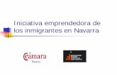 Iniciativa emprendedora de los inmigrantes en Navarra³n... · Notable incremento en los últimos años aunque a una tasa decreciente ... Menores de 45, sin experiencia previa, con