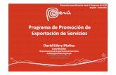 Presentación para reunion ALES Exportación de …ales-lac.org/uploads/events/4/10.-perú_promperú_david-edery.pdf · Exportador –PERX de Tacna Salud Electiva, Software, Ingeniería