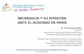 NICARAGUA Y SU POSICIÓN ANTE EL ACUERDO … · giga toneladas en 2030. •Esto significa que hay una brecha entre ... y 95,000 por desnutrición infantil) En ... Panamá a 21% en