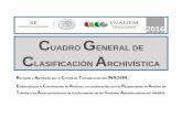 2016 CUADRO GENERAL DE CLASIFICACIÓN … · Cuadro General de Clasificación Archivística” emitido por el Archivo General de la Nación, con el cual, se determinaron las siguientes