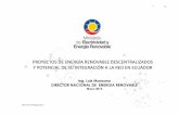 PROYECTOS DE ENERGÍA RENOVABLE …ecuador.ahk.de/fileadmin/ahk_ecuador/Uploads-Webseite/... · Fuente: Plan para el aprovechamiento de los recursos geotérmicos del Ecuador. ...