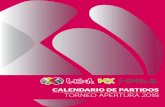 CALENDARIO DE PARTIDOS TORNEO APERTURA … · EVENTOS LIGA MX FEMENIL 2 Grupos Fase de Cali˜icación - 18Jornadas Fase Final - Cuartos de Final, Semi˜inal, Final (Ida y Vuelta)