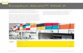 Ecophon Akusto™ Wall A Wall A-PRODUCT-ES.pdf · La superficie vista está compuesta por un tejido de fibra de vidrio ... El Panel de pared en blanco tiene una reflectancia ... (para