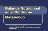 Manejo Nutricional en el Sindrome Metabólico - … · Balance Nutricional en el Sindrome . Metabólico. Lic. Marión Figarella de Aguirre. Clínica de Endocrinología y Enfermedades
