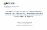 INFLUENCIA DEL TEST DE CONNERS ELABORADO … · 2015-10-29 · Los estándares de referencia más usados para el diagnóstico son DSM, entrevista a los padres y el Test de Conners.