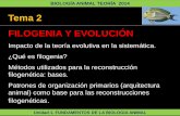 Tema 2 FILOGENIA Y EVOLUCIÓN - ciens.ucv.ve:8080 2... · LOS ORGANISMOS Y LA HISTORIA EVOLUTIVA DE LOS GRUPOS A ... enfoque no-histórico de la Sistemática. El ... PROTOZOA PORIFERA