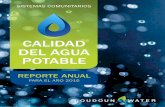 CALIDAD DEL AGUA POTABLE - loudounwater.org Loudoun-H2O... · para obtener los últimos datos de calidad del agua potable. Anteriores informes de calidad del agua potable e información