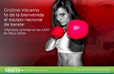 Cristina Vizcaíno te da la bienvenida al equipo nacional ...asm-agents.com/wp-content/uploads/2017/11/ASM_CristinaV17_01.pdf · al equipo nacional de karate: ... canto y bailo fatal,