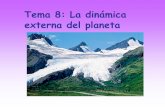 Tema 8: La dinámica externa del planeta 8... · Las aguas pueden confluir hasta formar un único cauce llamado arroyo o torrente, ... fuerte erosión, un canal de desagüe donde