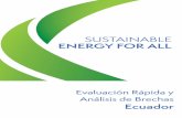 Evaluación Rápida y Análisis de Brechas - seforall.org · producida con Recursos Energéticos Renovables No Convencionales” 119 d. Mecanismos de pago para proyectos ERNC 123