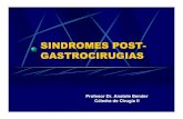 SINDROMES POST- GASTROCIRUGIAS · Evitar carbohidratos concentrados Utilización de análogos de somatostatina En el 1 % de los pacientes persisten los síntomas y ... FERROPÉNICA: