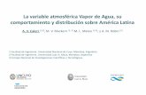 La variable atmosférica Vapor de Agua, su … · La variable atmosférica Vapor de Agua ... Reunión SIRGAS 2014, Ciudad de La Paz, Bolivia Motivación ... misma en pos de disminuir