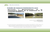 Estudio de Impacto Ambiental Ex-post · Implementación del Plan de Reforestación y Restauración: Reforestación de piscinas con Manglar del entorno; Readecuación de los canales