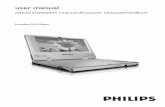 Portable DVD Player - download.p4c.philips.com · Bloqueo de Disco de Philips le permitirá decidir qué ... VOLUME PHONE 1 PHONE 2 AUDIO/VIDEO TV OUT TFT ON COAXIAL•• DC IN 9V