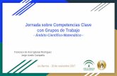 Jornada sobre Competencias Clave con Grupos de Trabajo · con Grupos de Trabajo ... Criterios de evaluación asociados a competencias y concretados en ... centro y rúbrica de Autoevaluación-CoRubric.