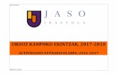 ORDUZ KANPOKO EKINTZAK, 2017-2018 - … · Mejorar la técnica y corregir errores de judo pie y suelo. ... También realizaremos juegos en forma de calentamiento. LH4 /4º