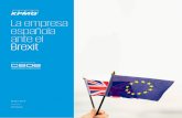 La empresa española ante el brexit - KPMG | US · Índice Prólogo 7 Resumen ejecutivo 9 Actividad de las empresas españolas en Reino Unido 10 Áreas de impacto para la empresa