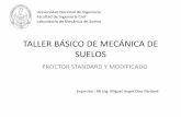 TALLER BÁSICO DE MECÁNICA DE SUELOScecfic.uni.edu.pe/archivos/suelos/Proctor_Standard_Modificado.pdf · Contenido de agua del suelo Los suelos finos arcillosos, para bajos contenidos