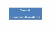 Tema 6: Humedad Atmosférica - esi2.us.es 6_Meteorologia_v180315.pdf · Humedad Atmosférica 1 Valores representativos de la distribución del Vapor de agua (Agua en ... Índices